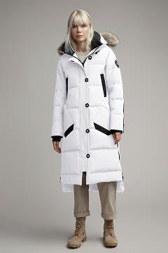Chamarras Canada Goose Mujer Mexico - Aldridge Abrigos Black Label Blancos SL5479312